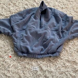 Blue Half-Zip Pullover